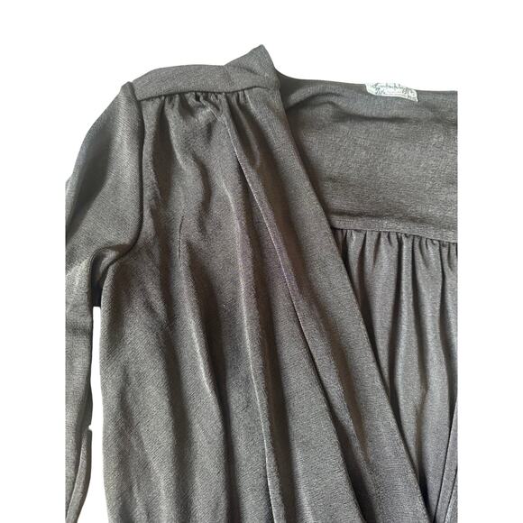 NWOT Free People | Chocolate Brown Deep V-Neck Turnt Thong Bodysuit | Size S - Picture 5 of 10